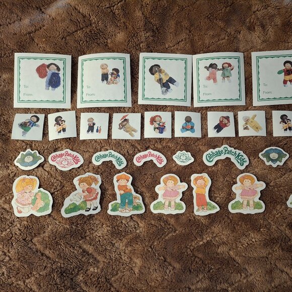 Huge Lot Vintage 80's Stickers Cabbage Patch - 31 Stickers - Picture 1 of 8